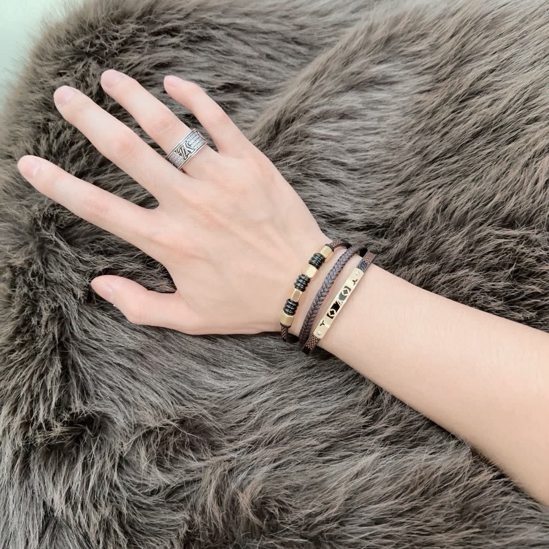 Louis Vuitton Leather Bracelet